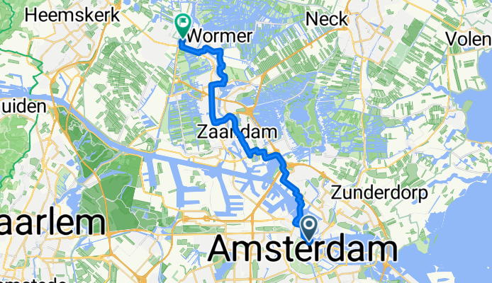 Stationsplein, Amsterdam to Krommenieërweg, Wormerveer
