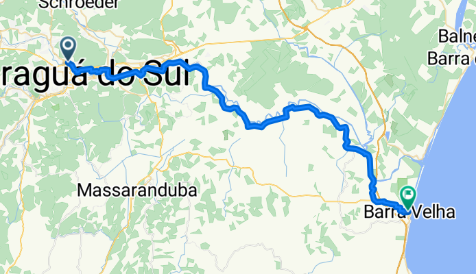 From Jaraguá do Sul to Barra Velha