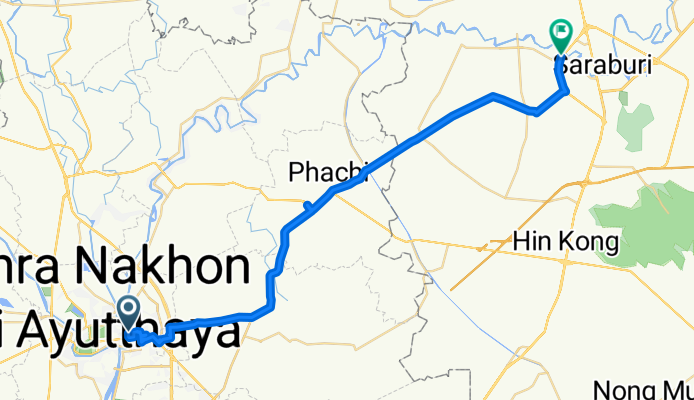 Ho Rattanachai Road to สระบุรี