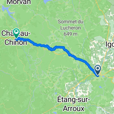 From Autun to Château-Chinon (Ville)