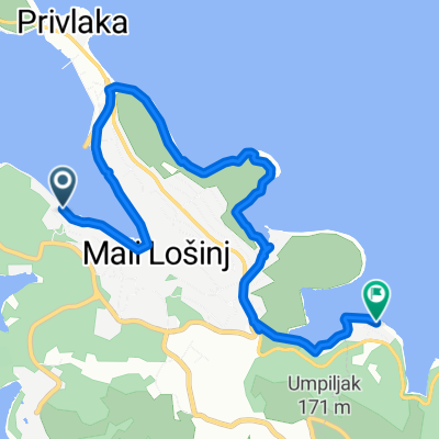 44.536, 14.460 nach 44.527, 14.489