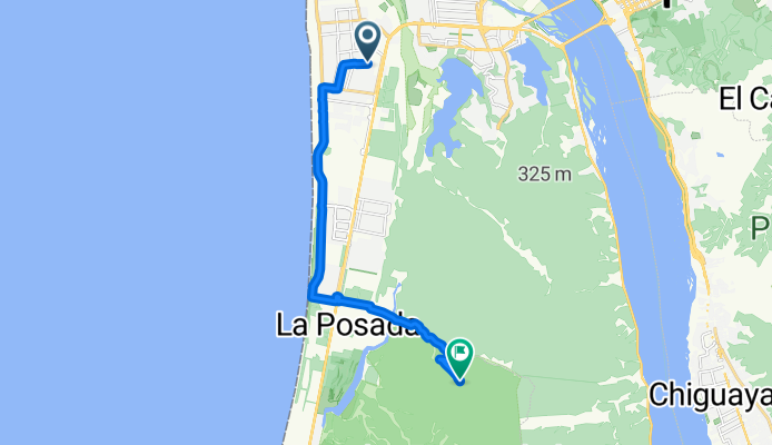 Ruta desde Volcán Antuco
