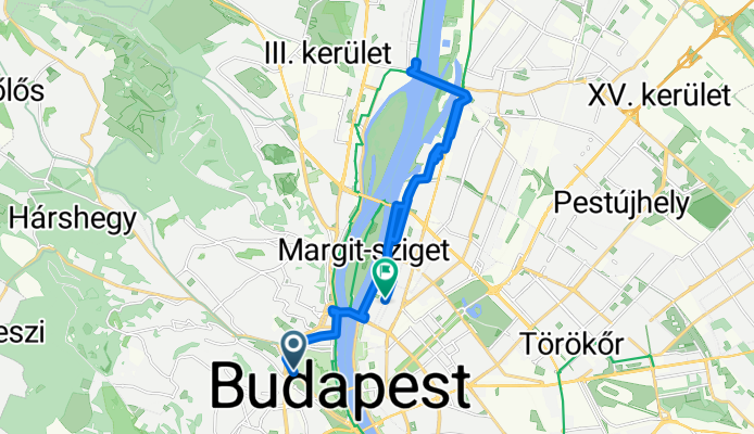Krisztina körút, Budapest to Pannónia utca, Budapest