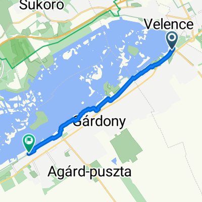 Béke utca, Velence - Chernel István utca, Gárdony