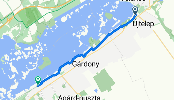Béke utca, Velence - Chernel István utca, Gárdony