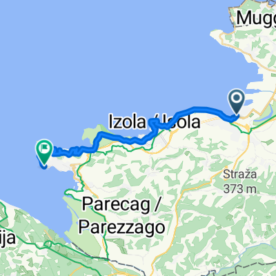 Pristaniška ulica, Koper nach Obala, Portorož