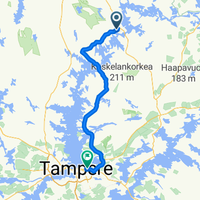 Paarlammintie to Laalahdenkatu