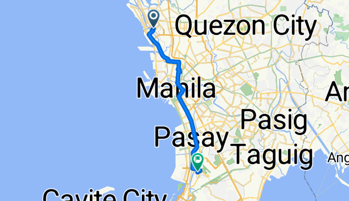 Route from Maya-Maya Street