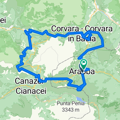 Sella Ronda orange side MTB