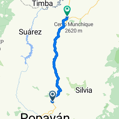 De GCWQ+4G a Santander de Quilichao - Villa Rica