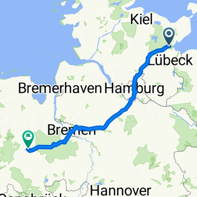 Molbergen - Lilienthal + Lilienthal - Harburg + Harburg - Süsel (2/2)