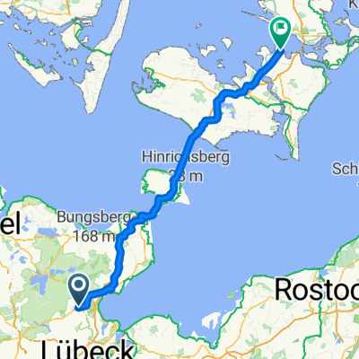 Velsen - Zwolle + Zwolle - Klein Berßen (2/2) + Klein Berßen - Bremen (2/2) + Bremen - Hamburg (2/2) + Hamburg - Heiligenhafen (2/2) + Heiligenhafen - Næstved (