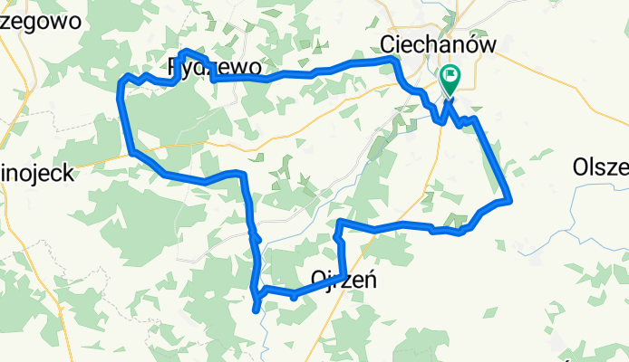 Ciechanów Kraszewo Luberadz  Młock Lub