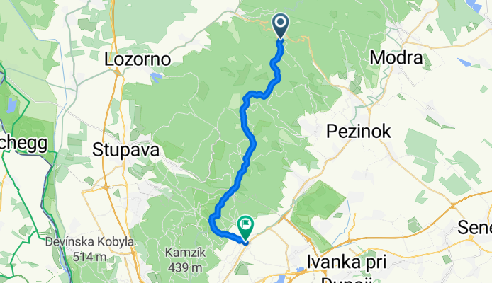 Pezinská Baba - Biely kríž -Rača