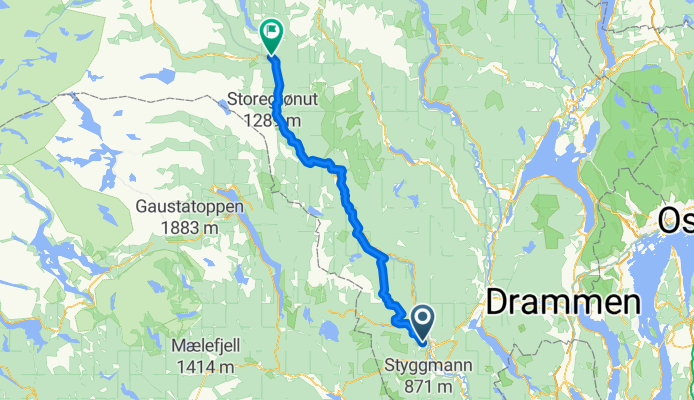 Oslo - Kongsberg + Kongsberg - Rødberg (2/2)