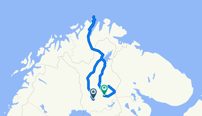 Rovaniemi - Nordkap - Kemijärvi