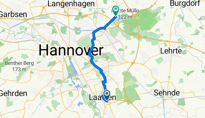 Lange Weihe, Laatzen nach Ernst-Grote-Straße, Isernhagen
