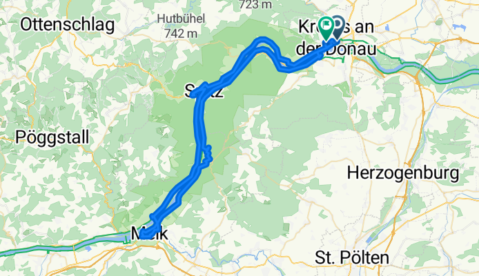 Route to Kolping Campus Krems