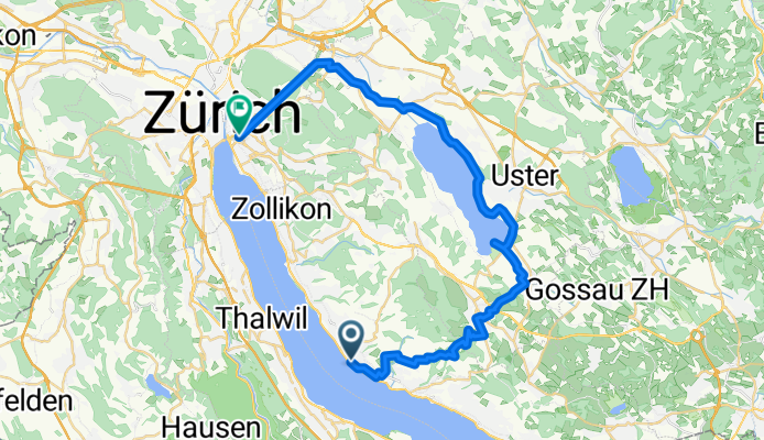 General-Wille-Strasse, Meilen to Stadelhoferstrasse, Zürich