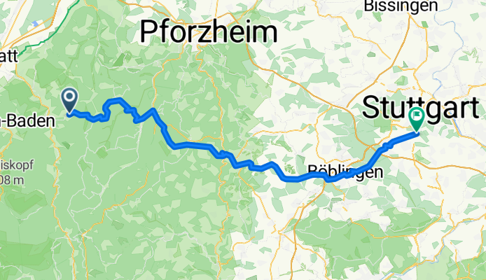 Von Loffenau bis Stuttgart