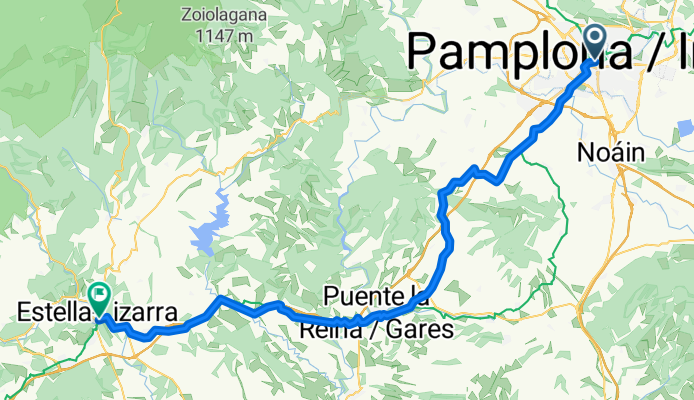 Route to Estella-Lizarra