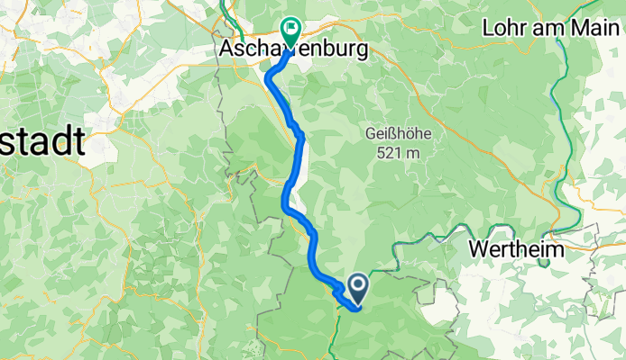 Miltenberg nach Aschaffenburg