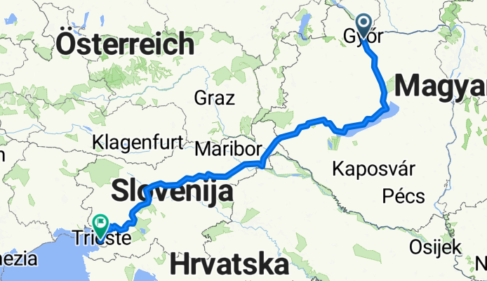 Von Györ nach Triest