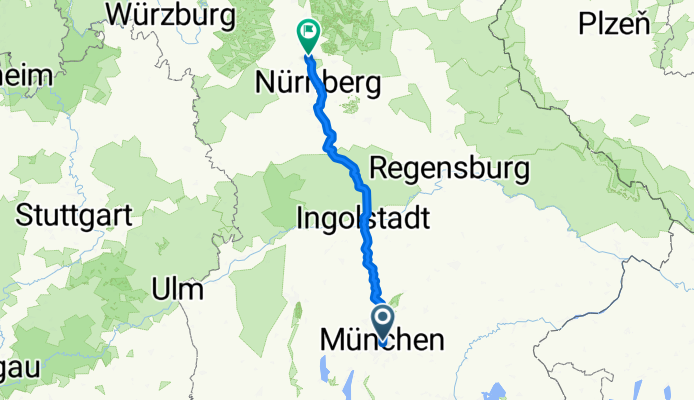 Von München bis Nürnberg