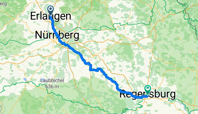 Von Erlangen bis Regensburg