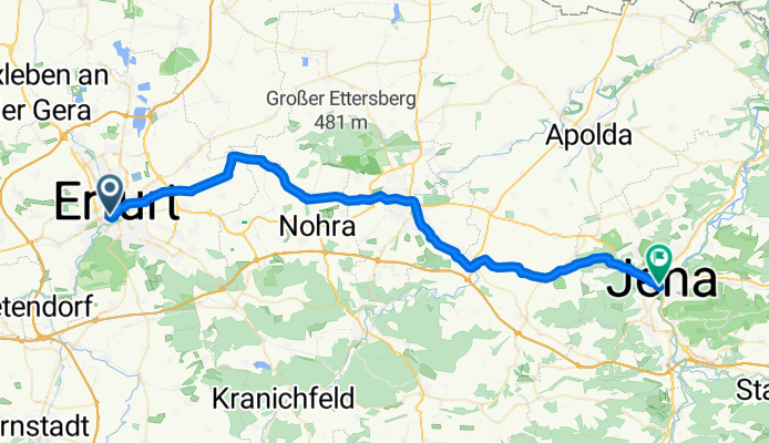 Von Erfurt bis Jena