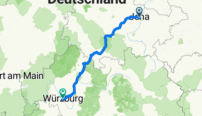 Von Jena bis Würzburg