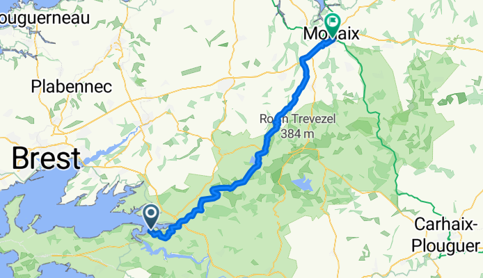 Von Rosnoën bis Morlaix
