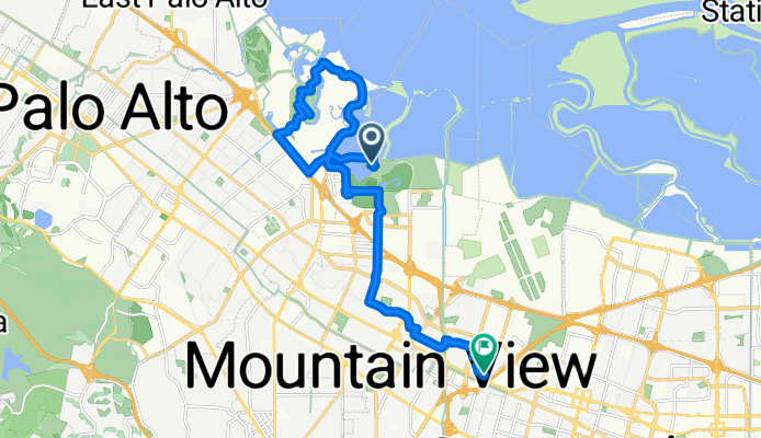 Shoreline Park Trail, Mountain View to Nicholas Dr, Mountain View