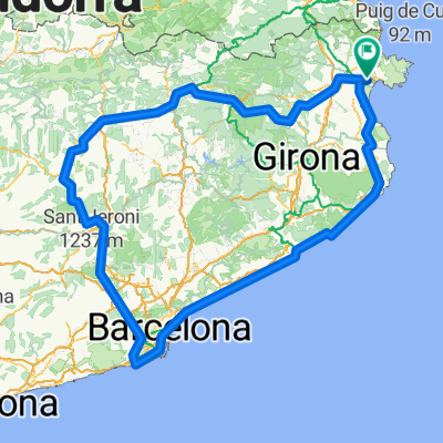 Katalonien, nördliche Route