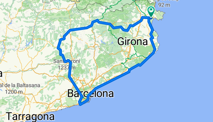 Katalonien, nördliche Route