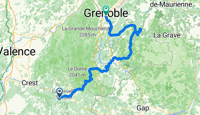 Die - La Mure + La Mure - Grenoble