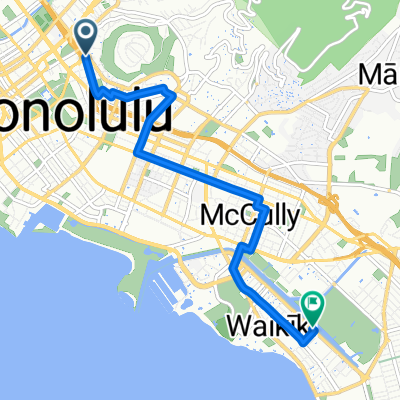 Route to Lilia Waikiki Guest