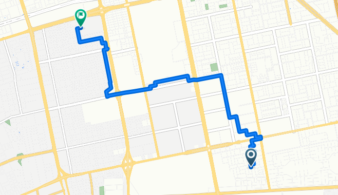 نبيه بن حذيفه to شارع الأمير محمد بن عبدالعزيز