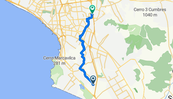 De Jorge Chavez mz. E lt.11 a Vivero San Borja