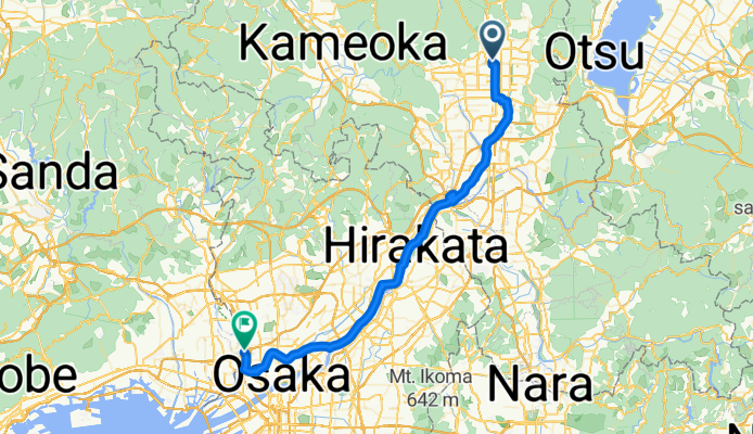 Route in Osaka