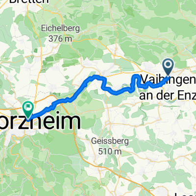 E1 Vaihingen bis Pforzheim