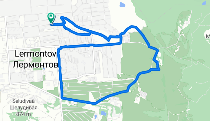 улица Горняков, Лермонтов до улица Горняков, Лермонтов