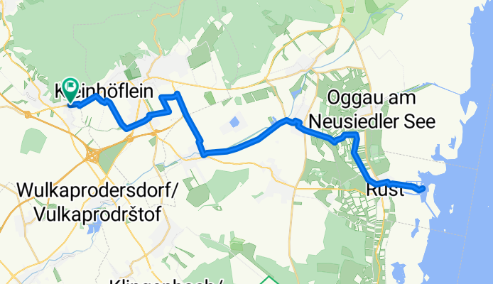 Route in Großhöflein