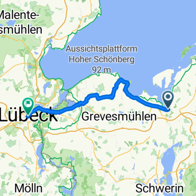 Wismar to Lübeck, Roadbike