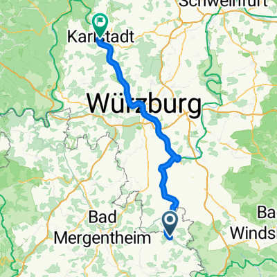 Rothenburg ob der Tauber - Karlstadt am Main