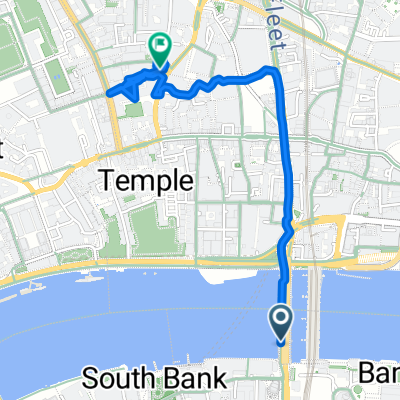 Cycleway Six, London to Bream's Buildings, London