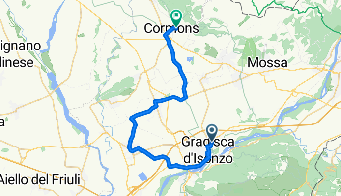 From Gradisca d'Isonzo to Cormons
