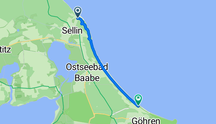 Wilhelmstraße, Sellin nach Nordstrand, Göhren
