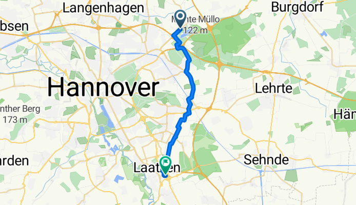 Ernst-Grote-Straße, Isernhagen nach Lange Weihe, Laatzen