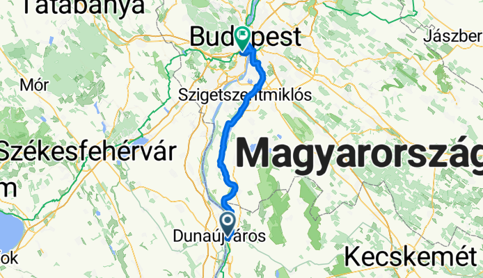 Dunaújváros - Budapest XI. kerület